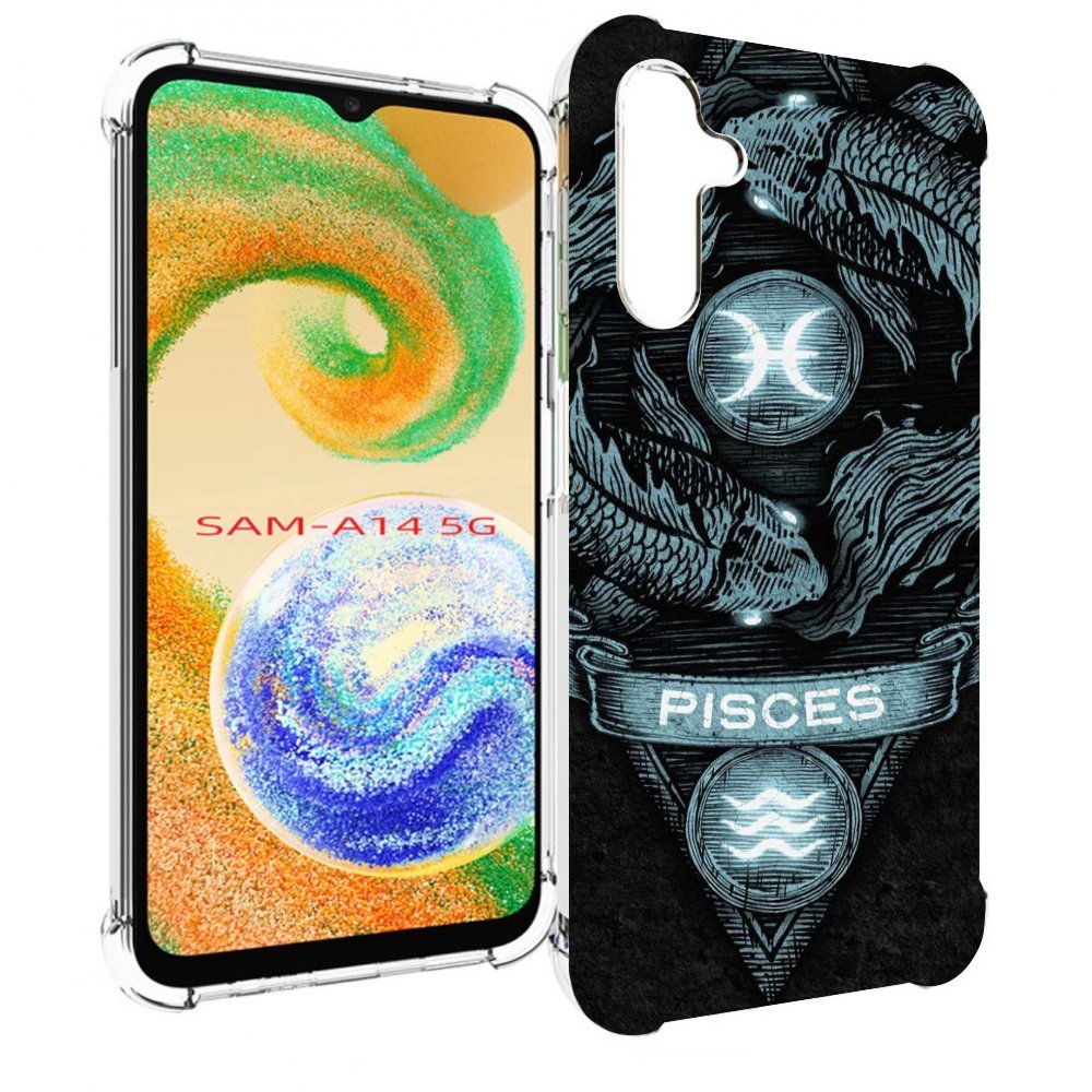 

Чехол MyPads знак зодиака рыбы 4 для Samsung Galaxy A14 5G, Прозрачный, Tocco