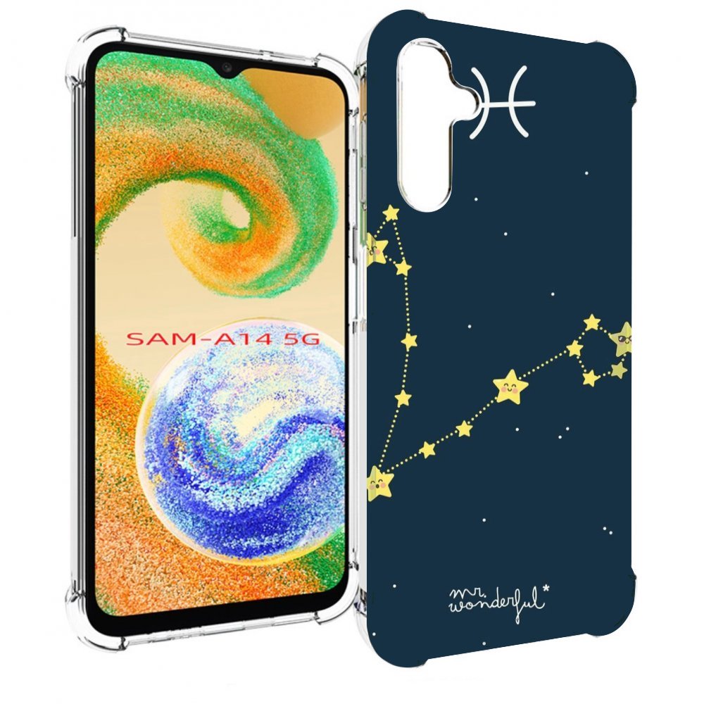 

Чехол MyPads знак зодиака рыбы 1 для Samsung Galaxy A14 5G, Прозрачный, Tocco