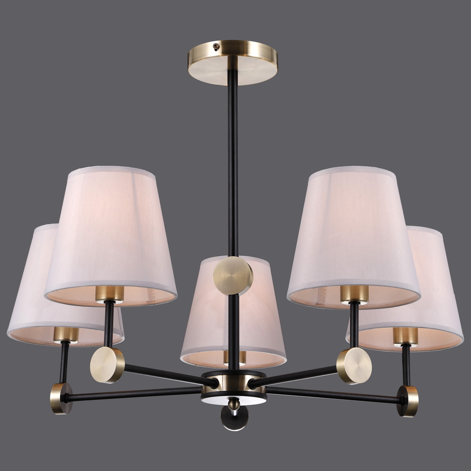 

Люстра illumico IL0394-5CSQ-24 BK AB CASTOR, IL0394-5CSQ-24 BK AB CASTOR