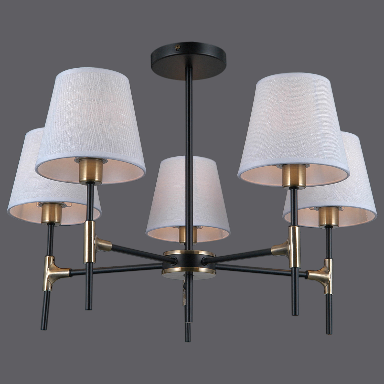 

Люстра illumico IL0185-5CSQ-24 BK AB CASTOR, IL0185-5CSQ-24 BK AB CASTOR