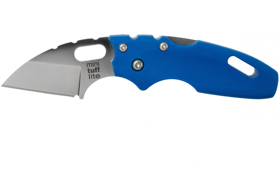 фото Туристический нож cold steel mini tuff lite plain edge, blue