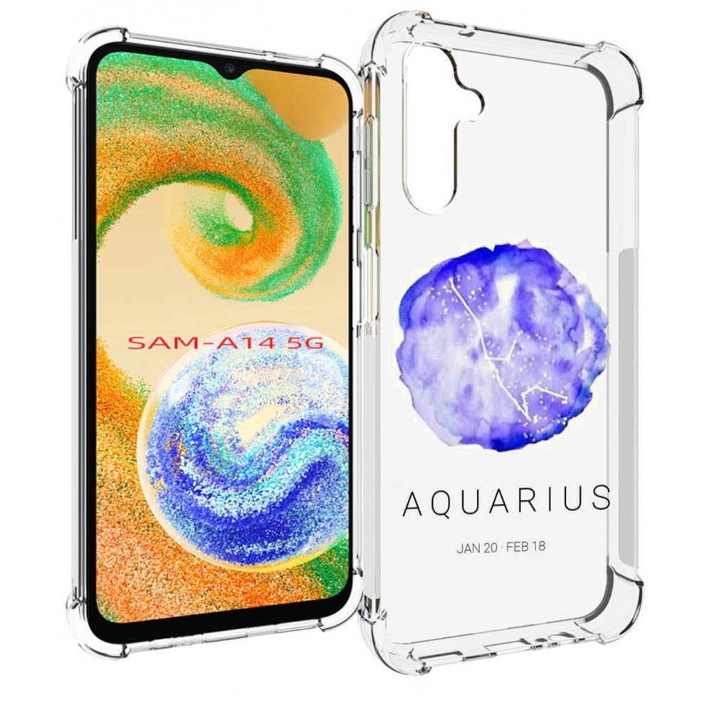 

Чехол MyPads знак зодиака водолеи 5 для Samsung Galaxy A14 5G, Прозрачный, Tocco