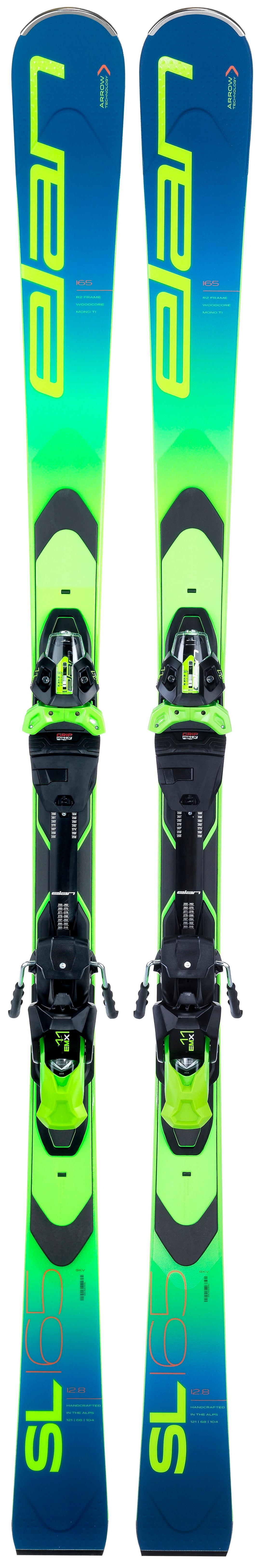 фото Горные лыжи elan sl fusionx + emx 11.0 gw fus. x 2021, blue/green, 160 см