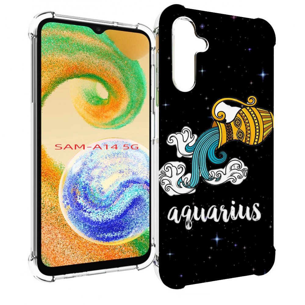 

Чехол MyPads знак зодиака водолеи 2 для Samsung Galaxy A14 5G, Прозрачный, Tocco