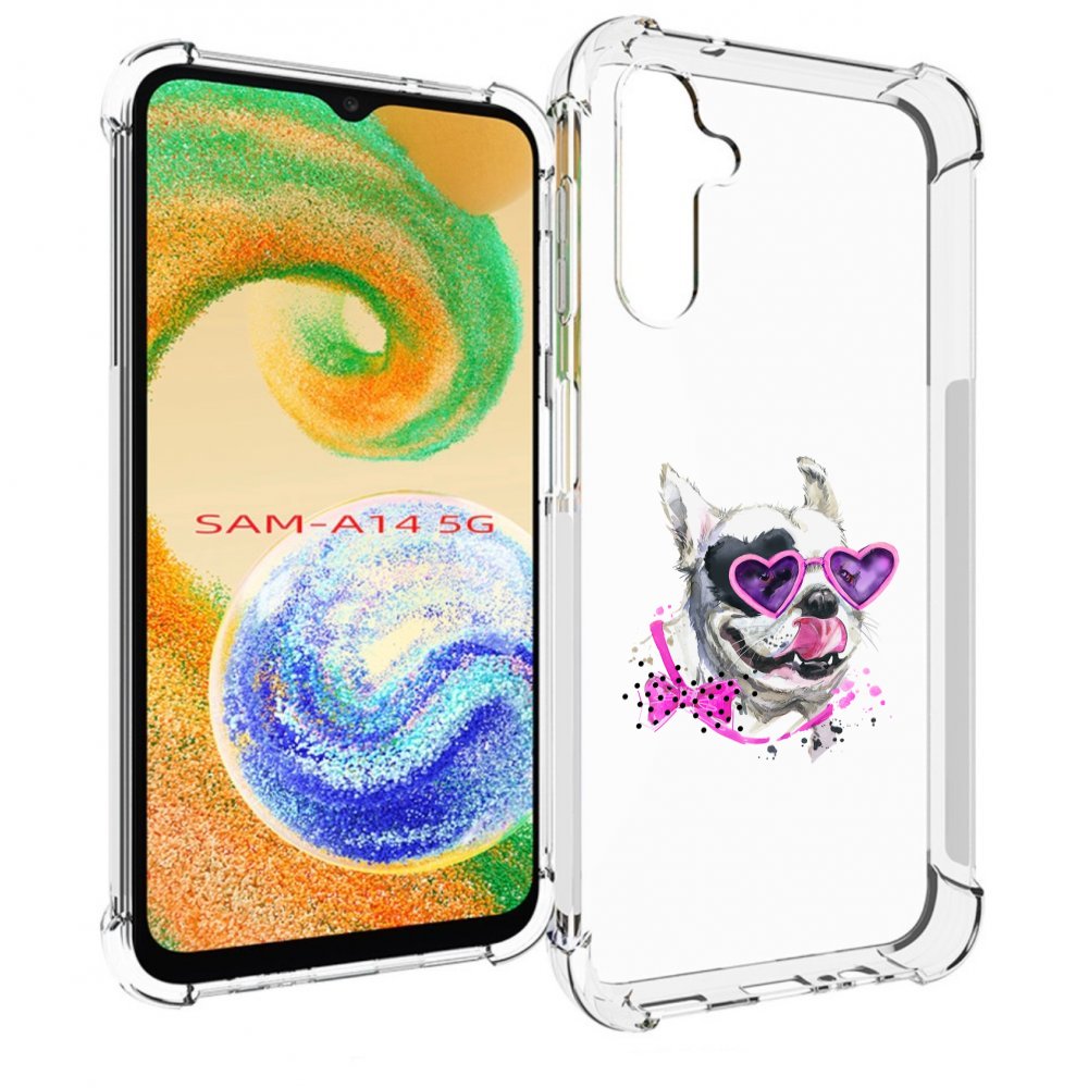 

Чехол MyPads акварельный пёс для Samsung Galaxy A14 5G, Прозрачный, Tocco