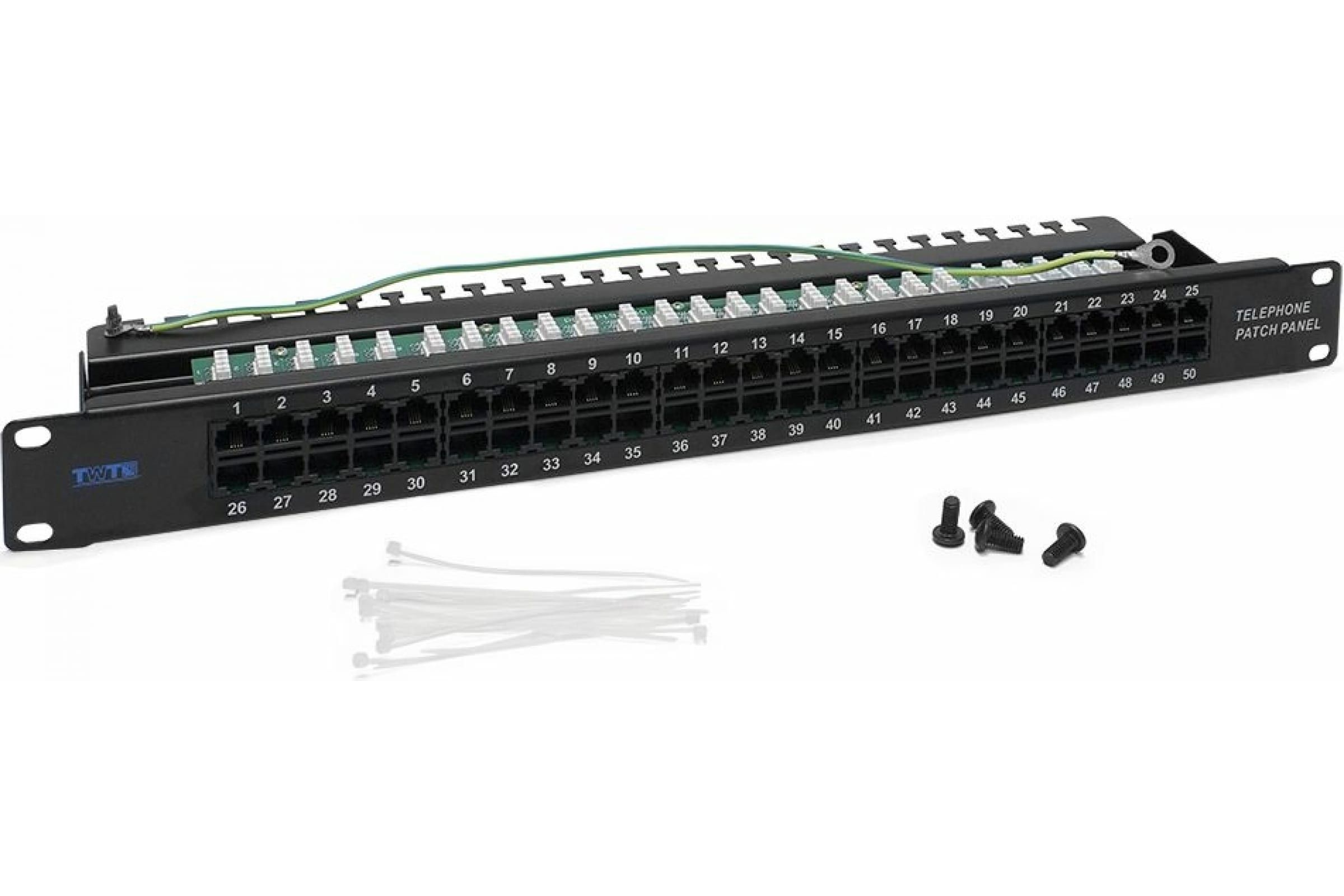 

Lanmaster Патч-панель телефонная, 19", 1U, 50 портов RJ-12 (TWT-PP50TEL12)