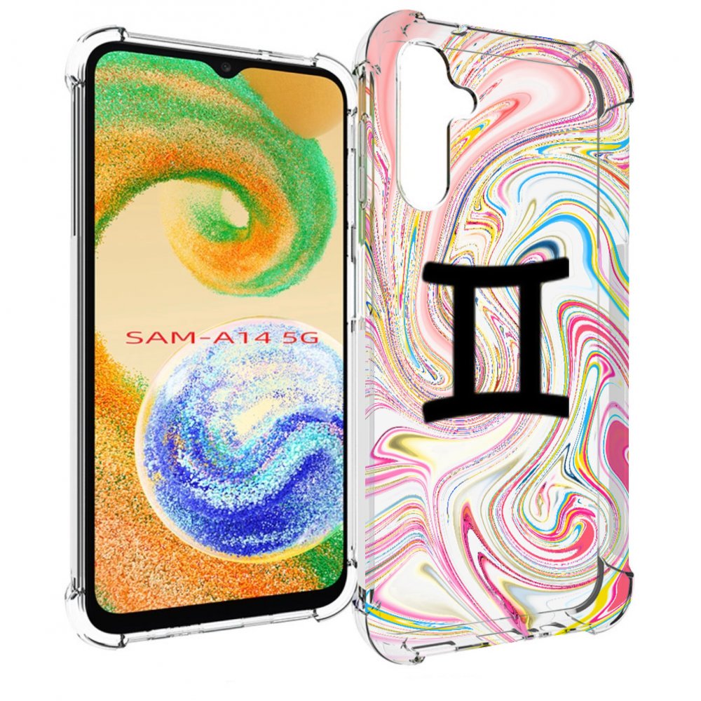 

Чехол MyPads знак зодиака близнецы 2 для Samsung Galaxy A14 5G, Прозрачный, Tocco