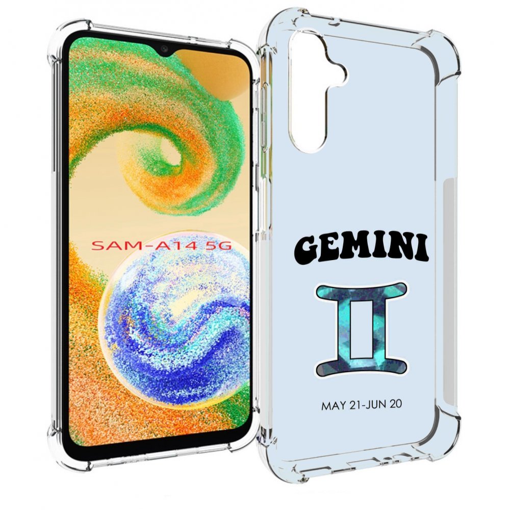 

Чехол MyPads знак зодиака близнецы 1 для Samsung Galaxy A14 5G, Прозрачный, Tocco
