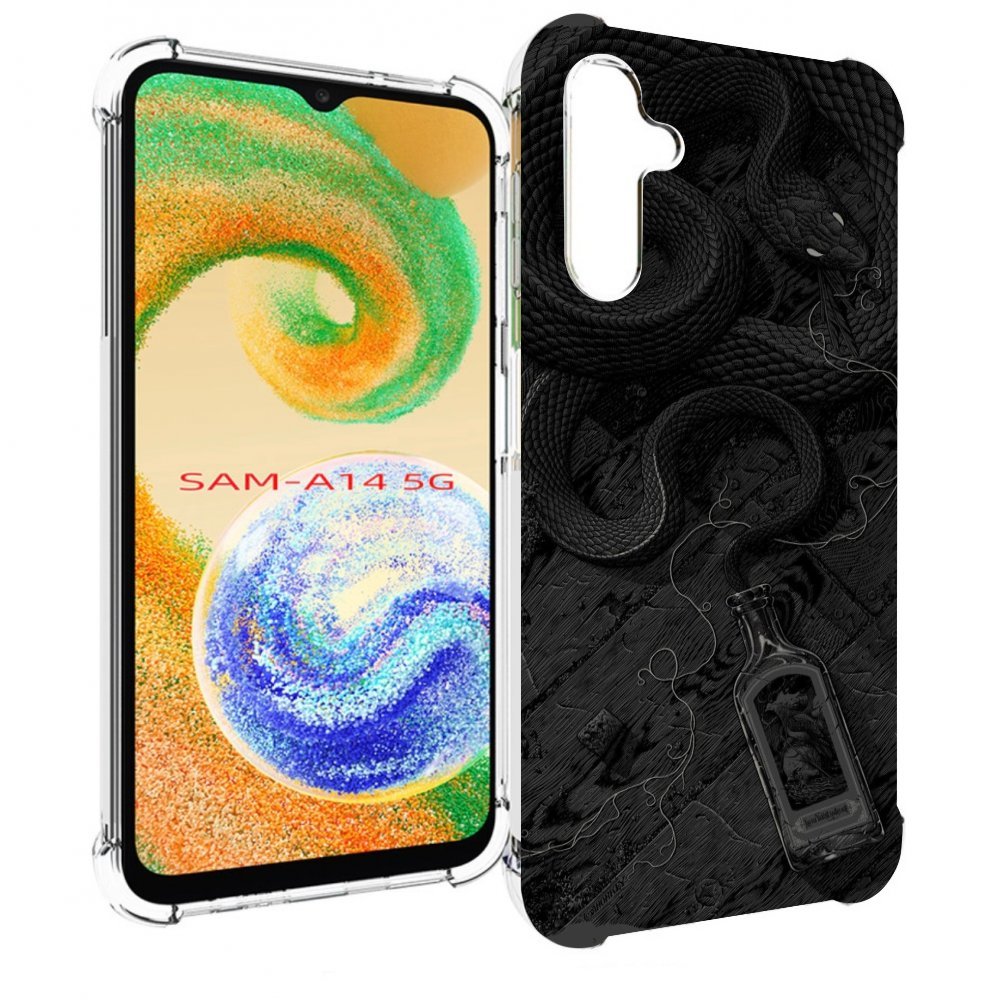 

Чехол MyPads змея с бутылкой для Samsung Galaxy A14 5G, Прозрачный, Tocco