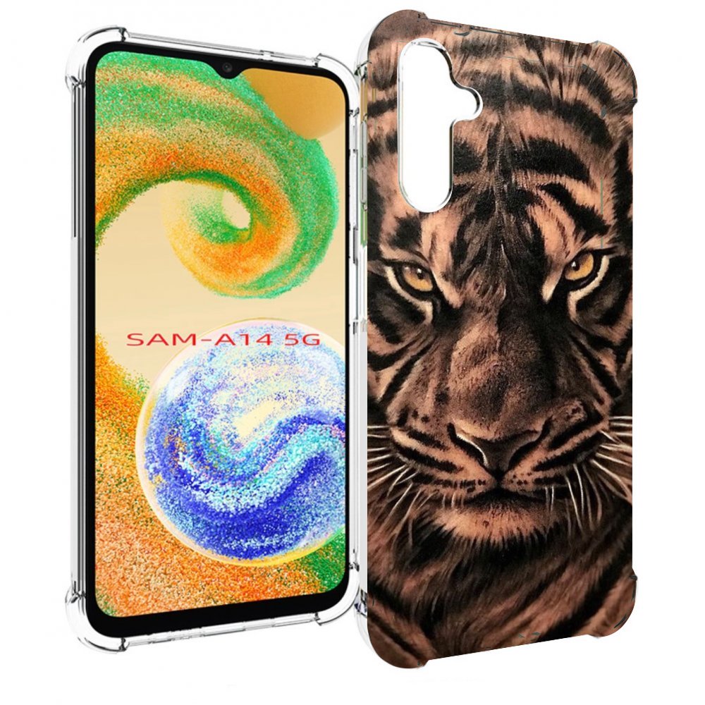 

Чехол MyPads злой-большой-тигр для Samsung Galaxy A14 5G, Прозрачный, Tocco