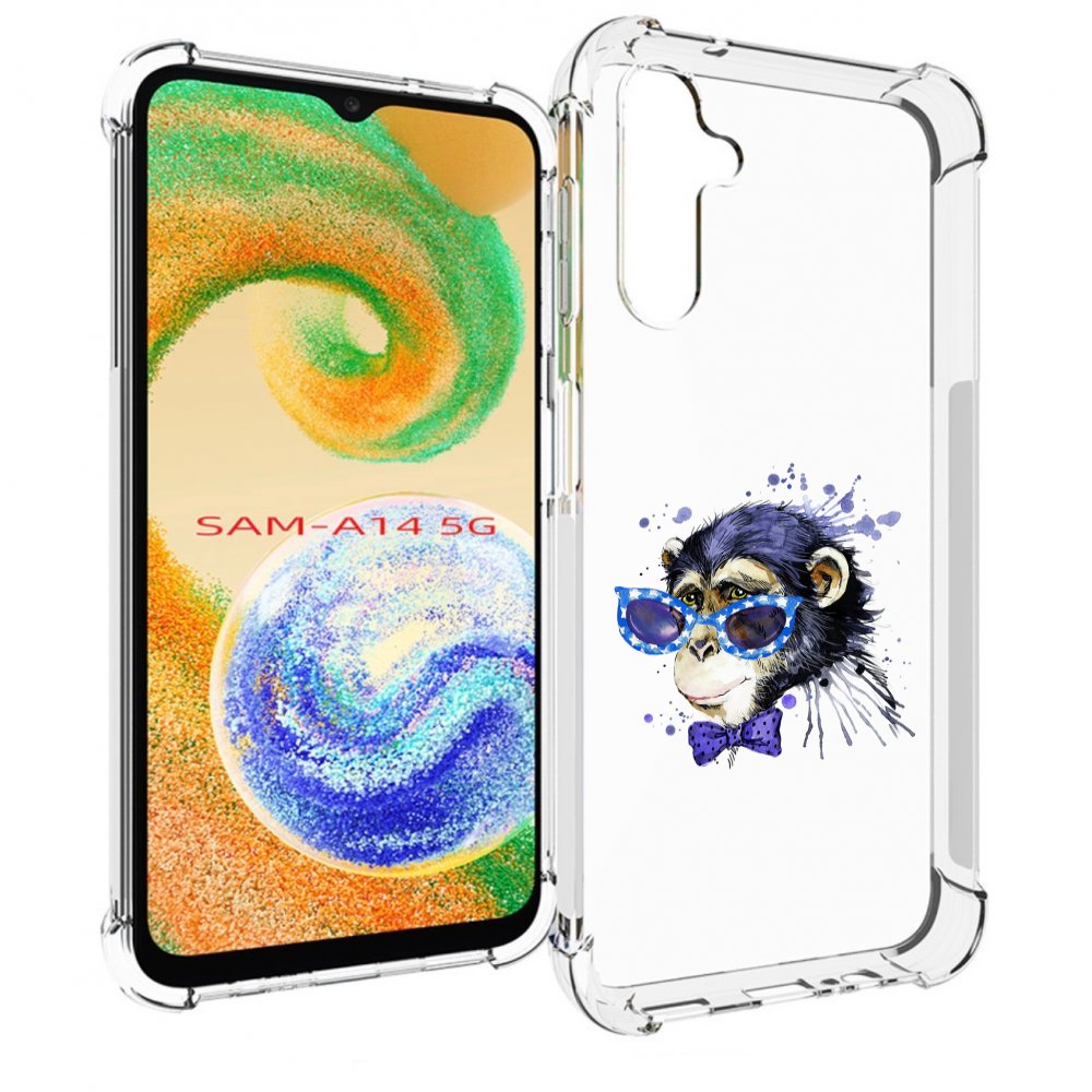 

Чехол MyPads акварельная обезьяна для Samsung Galaxy A14 5G, Прозрачный, Tocco