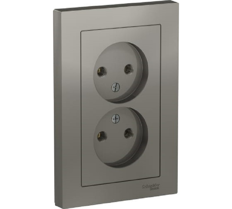 

Розетка Schneider Electric 2-постовая бронзовая ATN000920.5 5 шт, Бронзовый