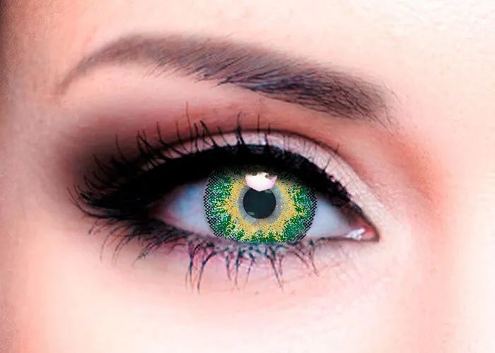 Купить Линзы контактные Офтальмикс Butterfly 3х-тоновые 2 линзы -5.00 R 8.6 Green Зеленый, зеленые