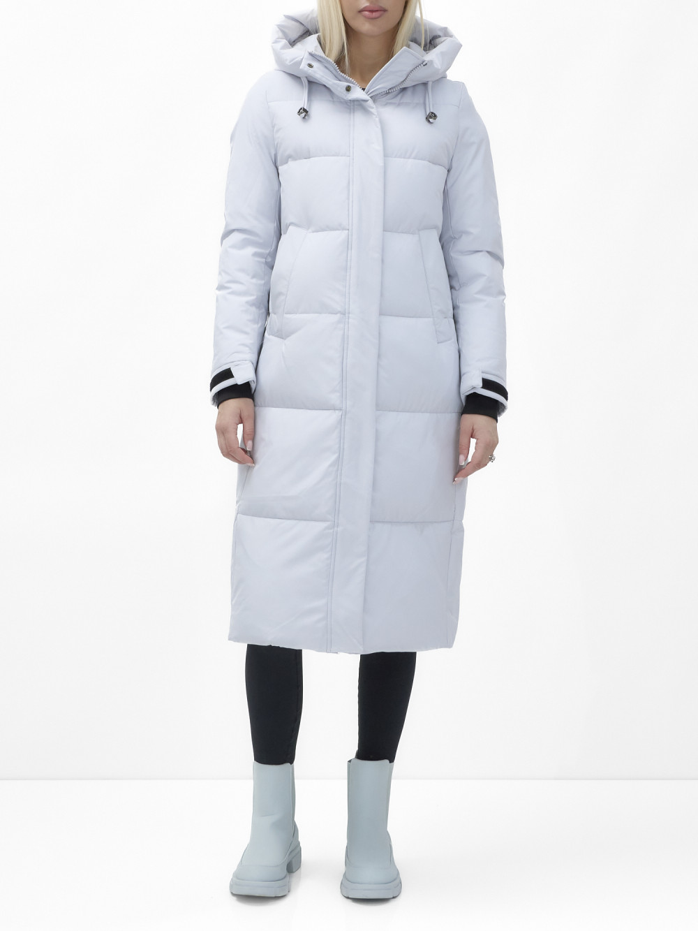 

Пальто женское NoBrand AD9615 голубое S, Голубой, AD9615