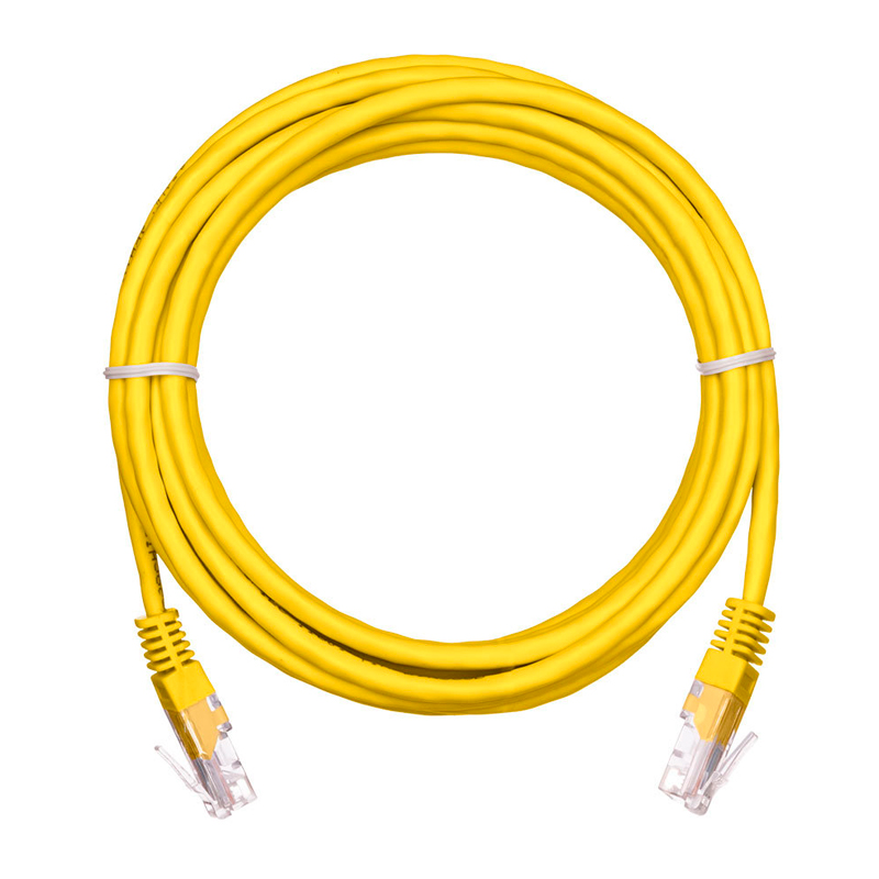 

Патч-корд Lanmaster RJ45 - RJ45 вилка-вилка 20м (TWT-45-45-20-YL) желтый