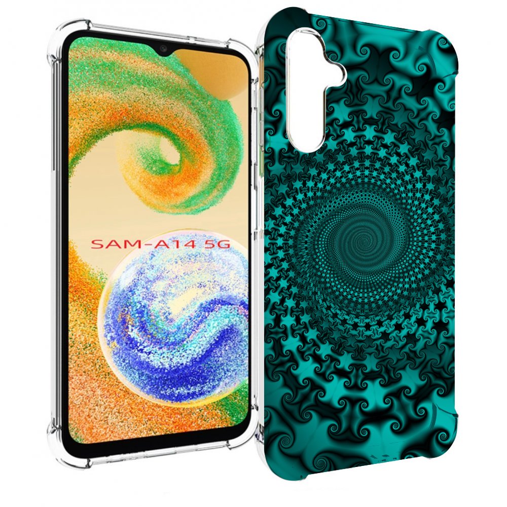 

Чехол MyPads зеленый-гипноз для Samsung Galaxy A14 5G, Прозрачный, Tocco