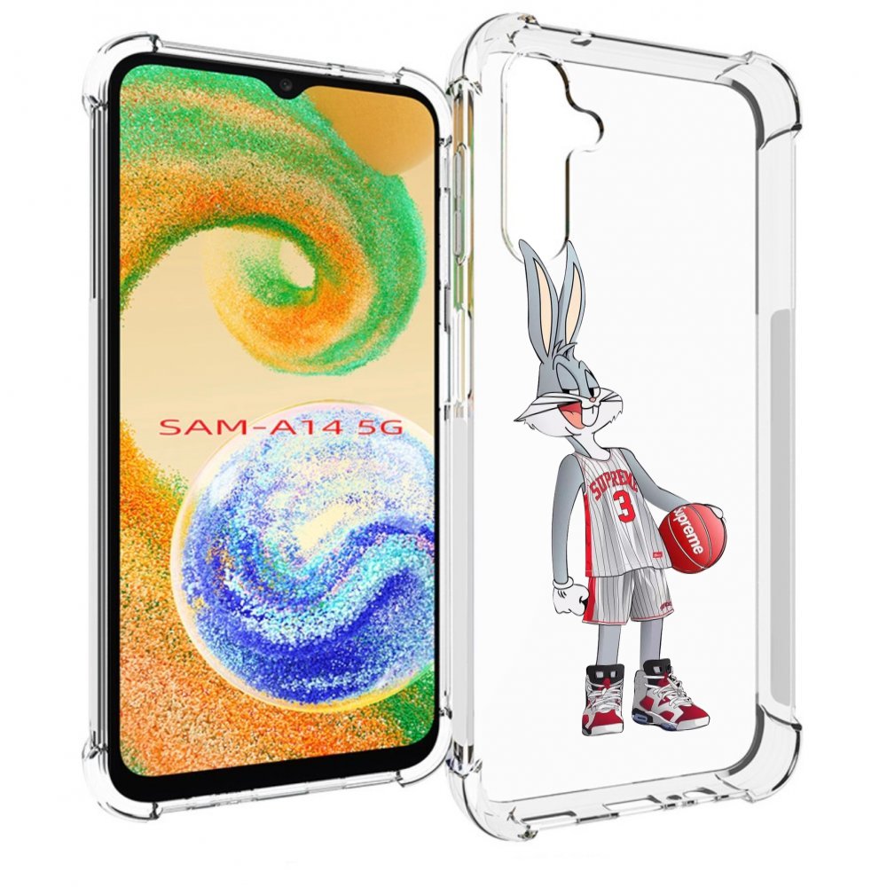 

Чехол MyPads заяц-баскетболист женский для Samsung Galaxy A14 5G, Прозрачный, Tocco