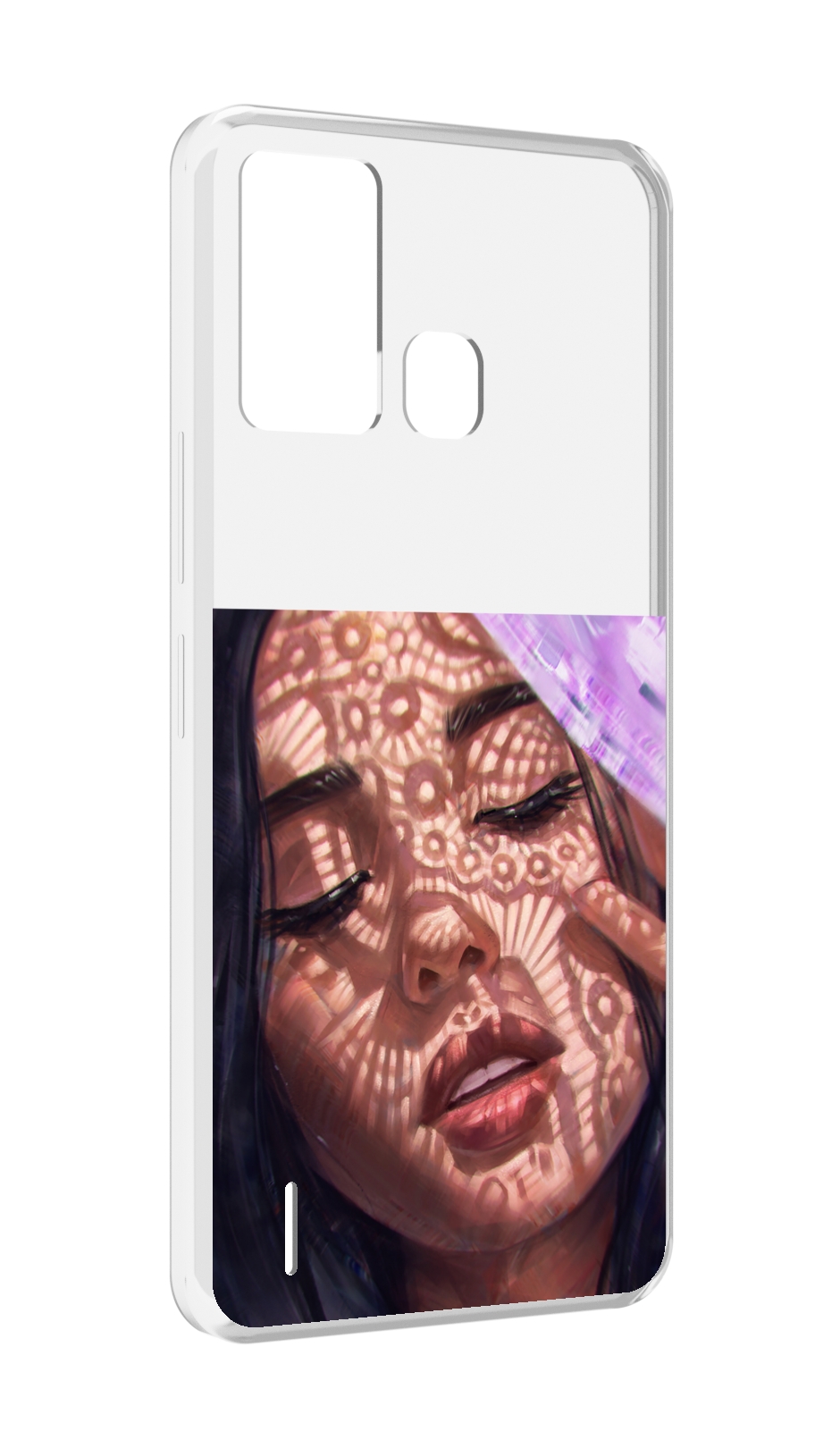 

Чехол MyPads девушка-под-кружевами женский для ITEL S16 / ITEL Vision 1 Pro, Прозрачный, Tocco