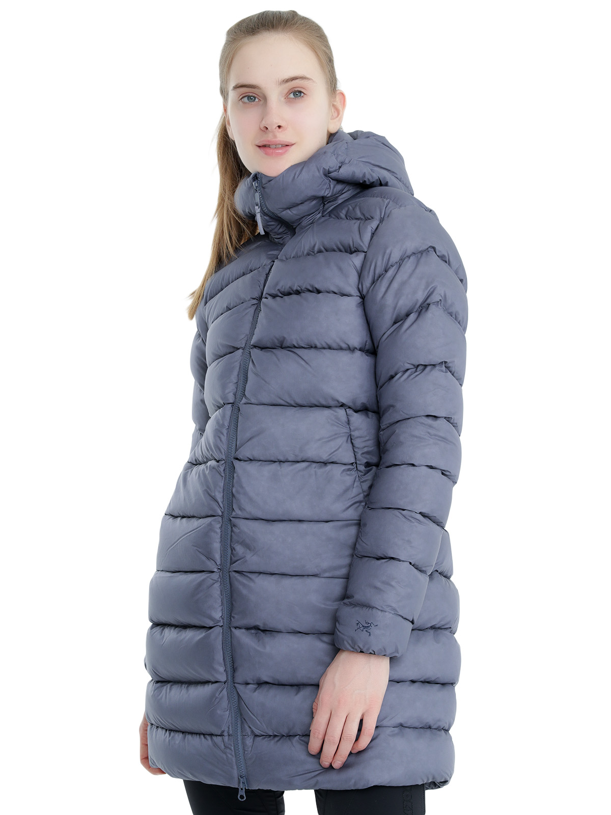 фото Пуховик женский arcteryx l07649700 синий 44