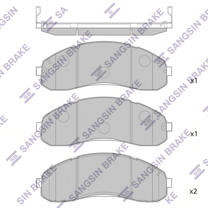 

Колодки передние KIA BONGO III 2011- SP1148