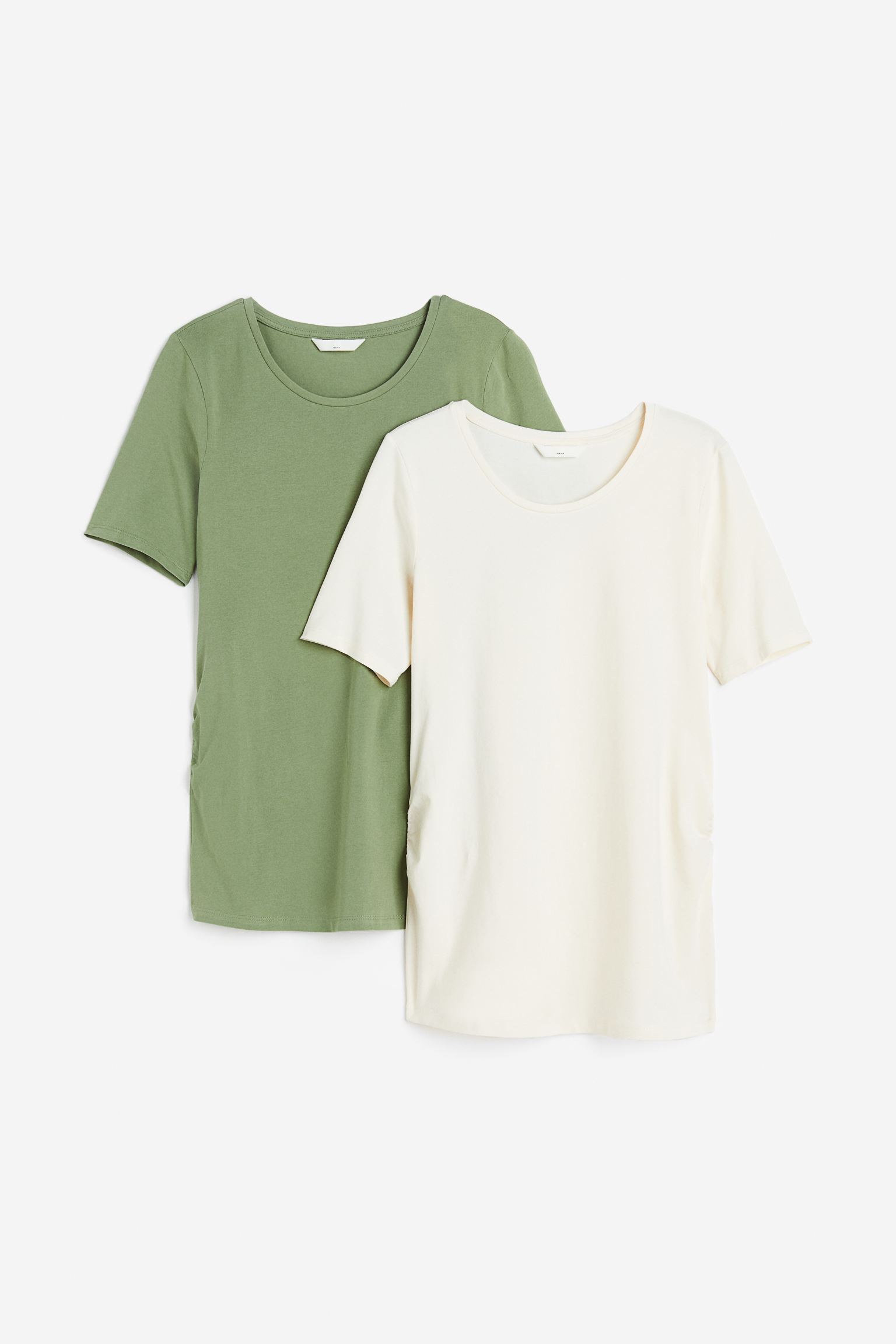 Комплект футболок женских H&M 1090126017 зеленых M (доставка из-за рубежа)