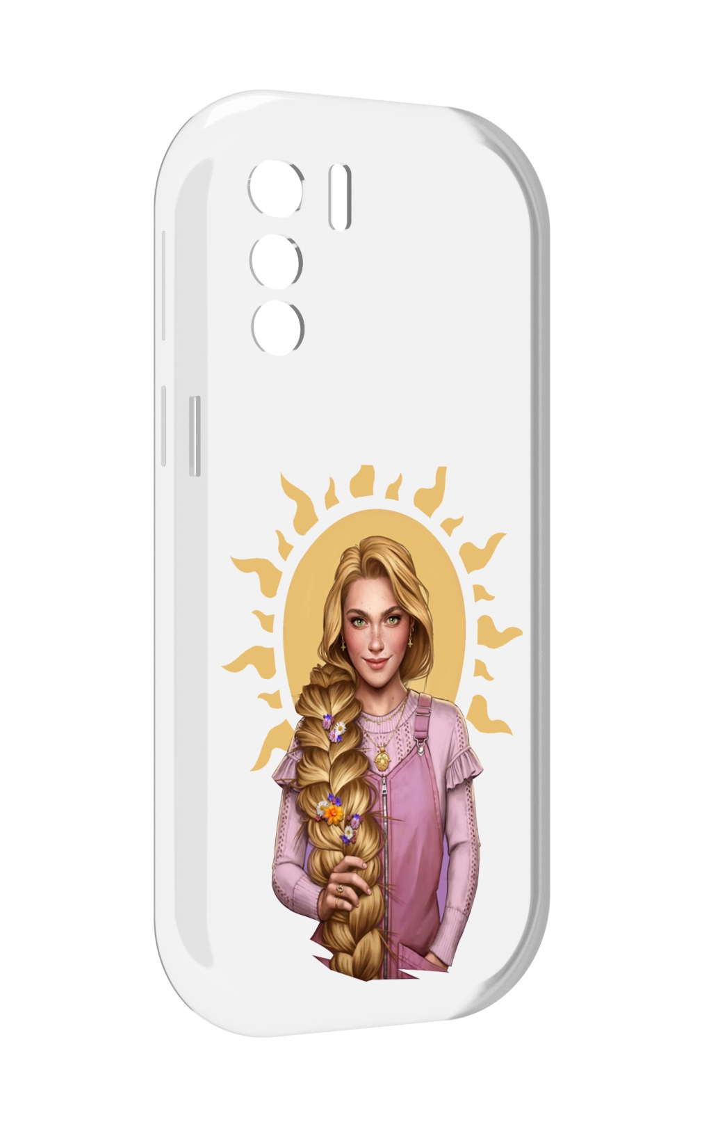 

Чехол MyPads девушка-с-большой-косой для UleFone Note 13P, Прозрачный, Tocco