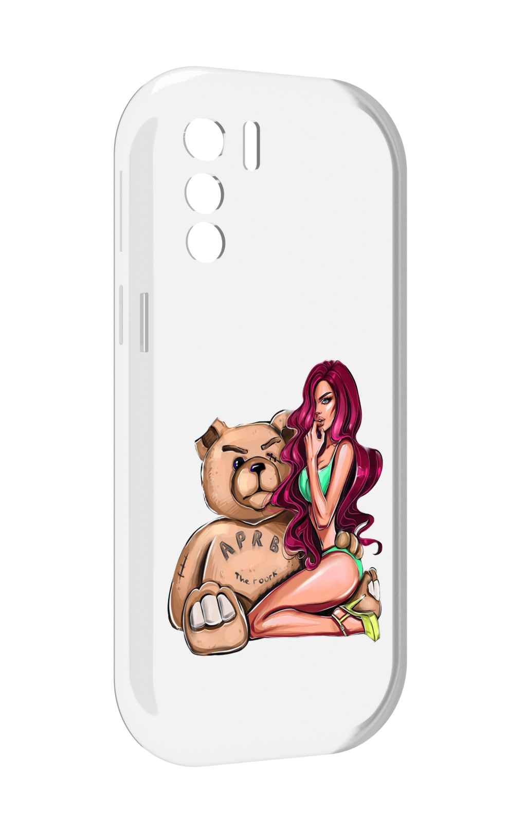 

Чехол MyPads девушка-с-большим-плюшевым-мишкой для UleFone Note 13P, Прозрачный, Tocco