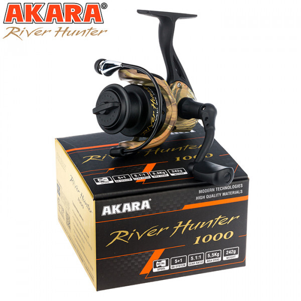 

Катушка рыболовная Akara River Hunter ARH2000-6 с передним фрикционом, River Hunter