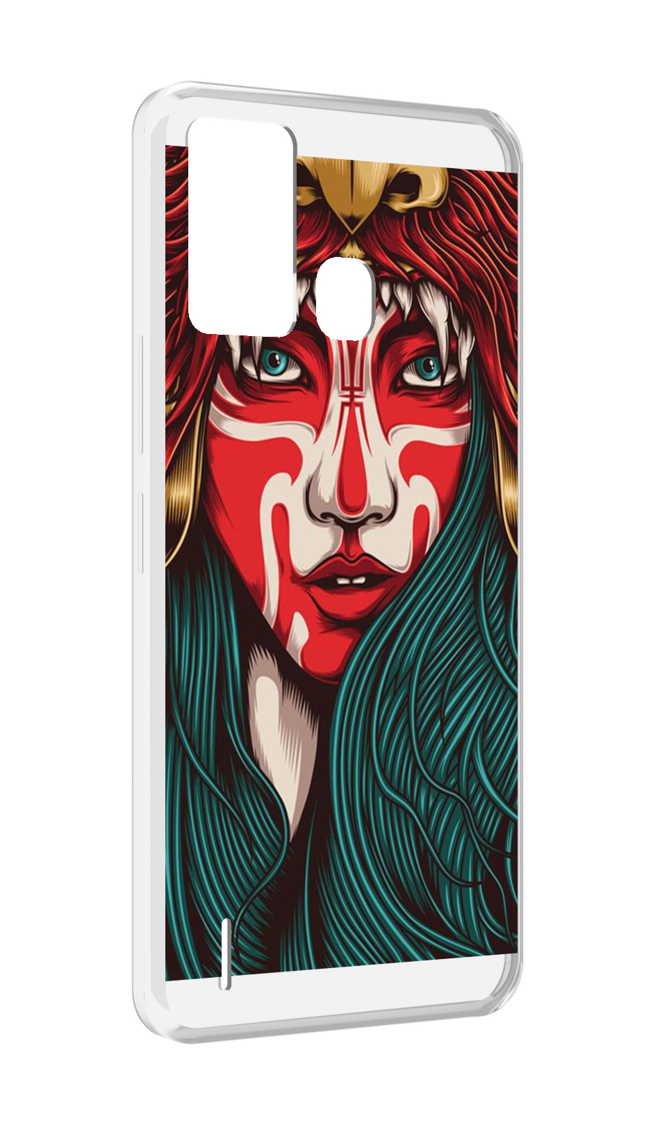 

Чехол MyPads девушка-в-маскировке для ITEL S16 / ITEL Vision 1 Pro, Прозрачный, Tocco