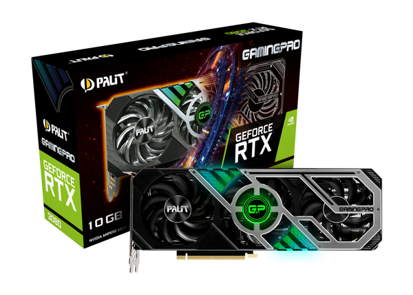 

Видеокарта Palit GeForce RTX 3080 10 Б Retail LHR