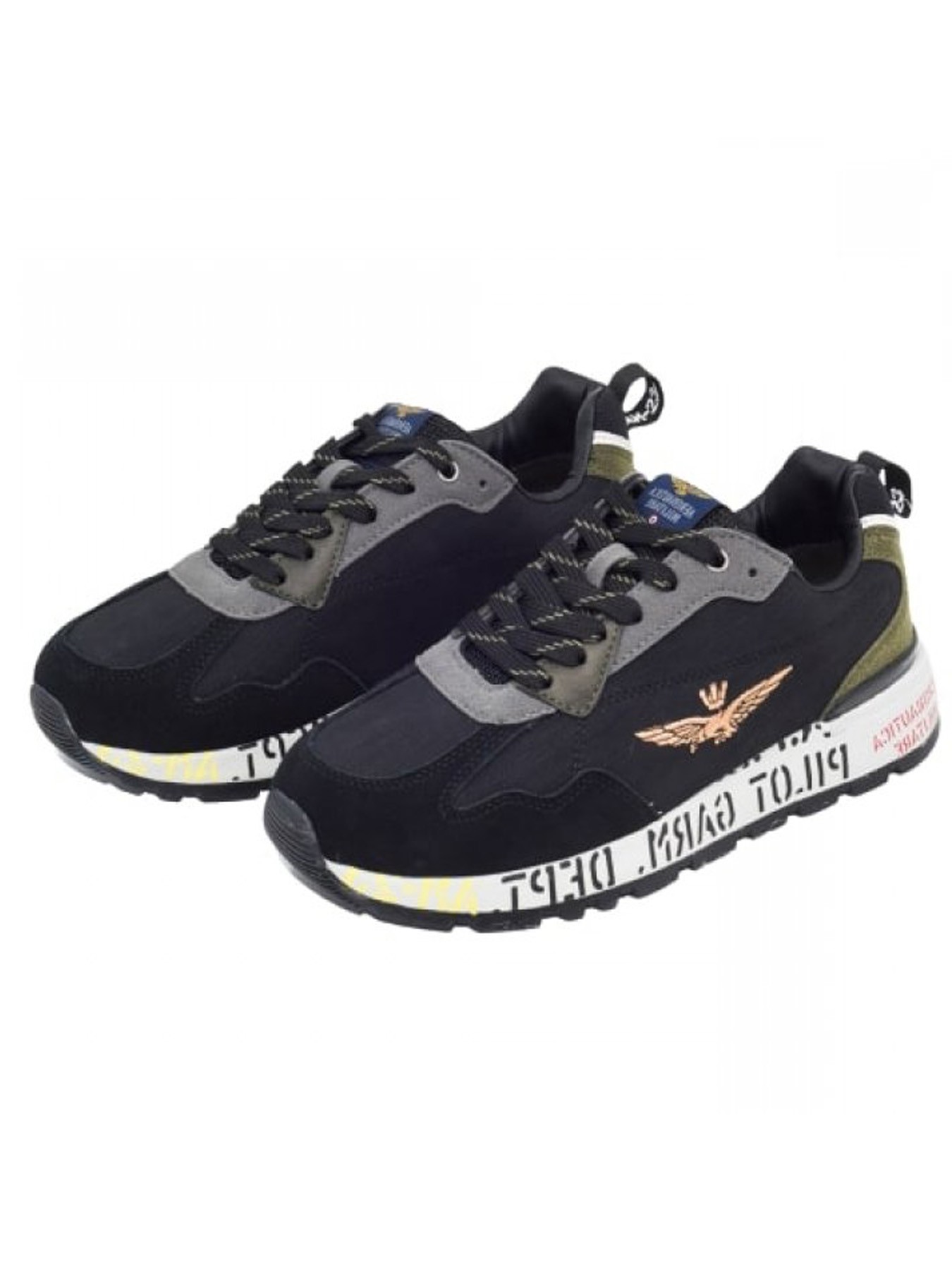 

Кроссовки мужские Aeronautica Militare SC214CT3059 черные 44, SC214CT3059