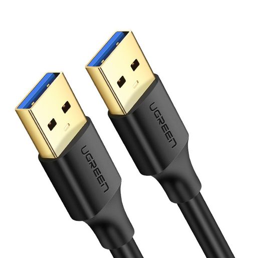 фото Кабель ugreen us128 (10371) usb-a 3.0 male to male cable. длина 2 м. цвет: черный