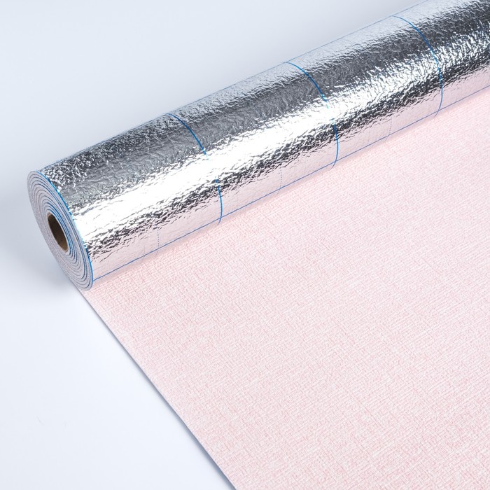 фото Панель пвх самоклеящаяся в рулоне розовая, 2,8м, 50см, толщ2мм nobrand