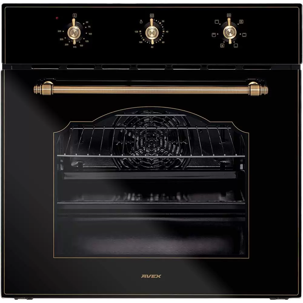 

Встраиваемый электрический духовой шкаф AVEX HM 6060 1BR черный, HM 6060 1BR