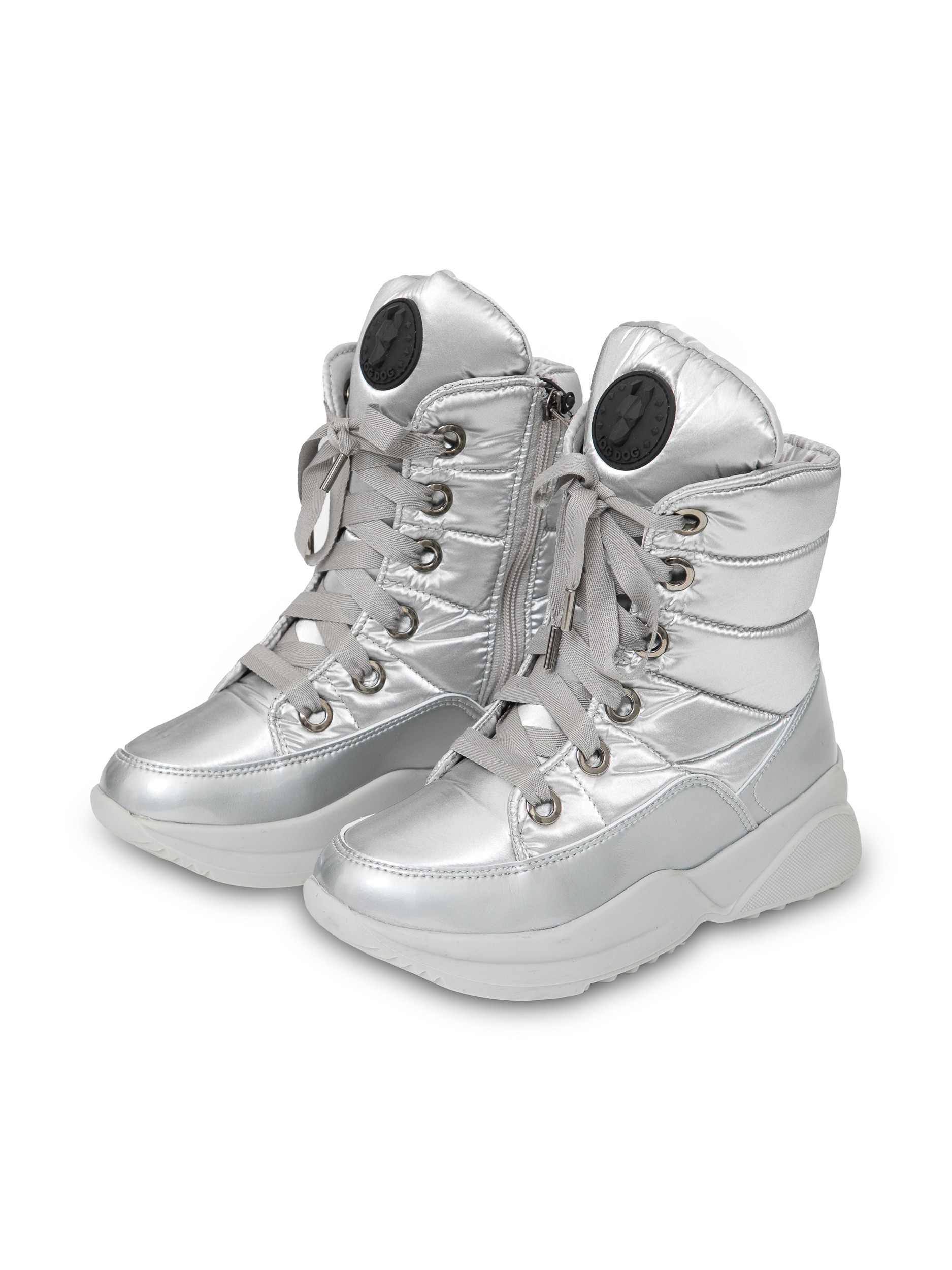 

Дутики женские JOG DOG 1628DR серебристые 38, 1628DR