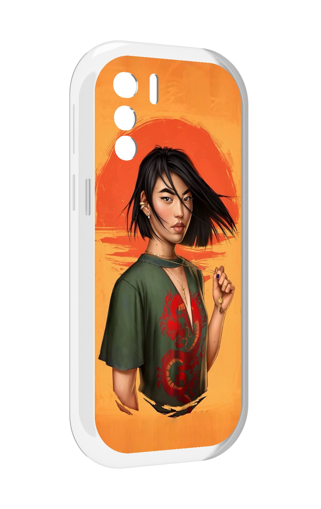 

Чехол MyPads девушка-в-оранжевом-фоне женский для UleFone Note 13P, Прозрачный, Tocco