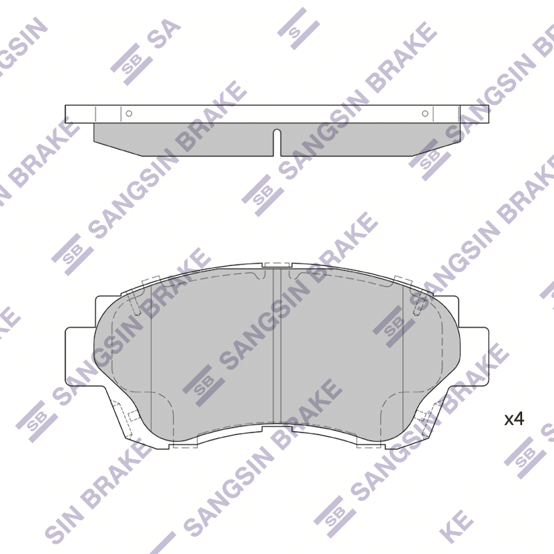 

Колодки передние TOYOTA CAMRY (V10/V20) SP1138
