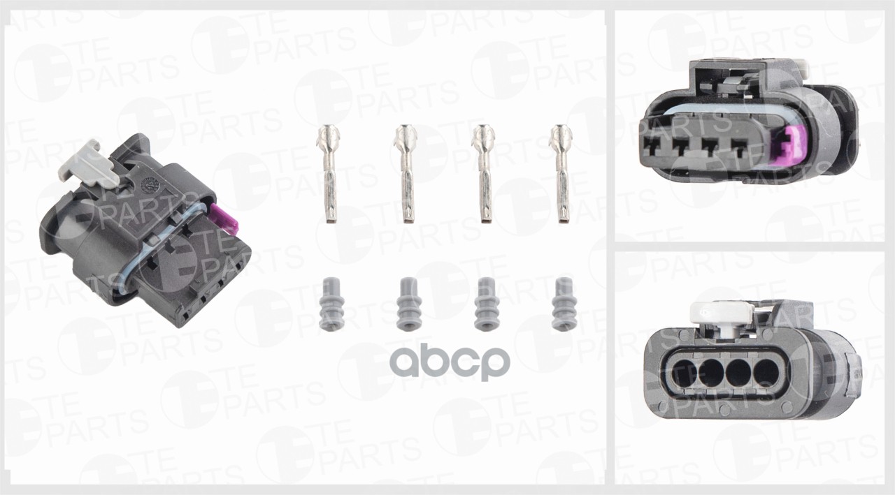 

Разъём 4х контактный ( комплектация 4-pin, 4 уплотнения, 2 фиксатора)