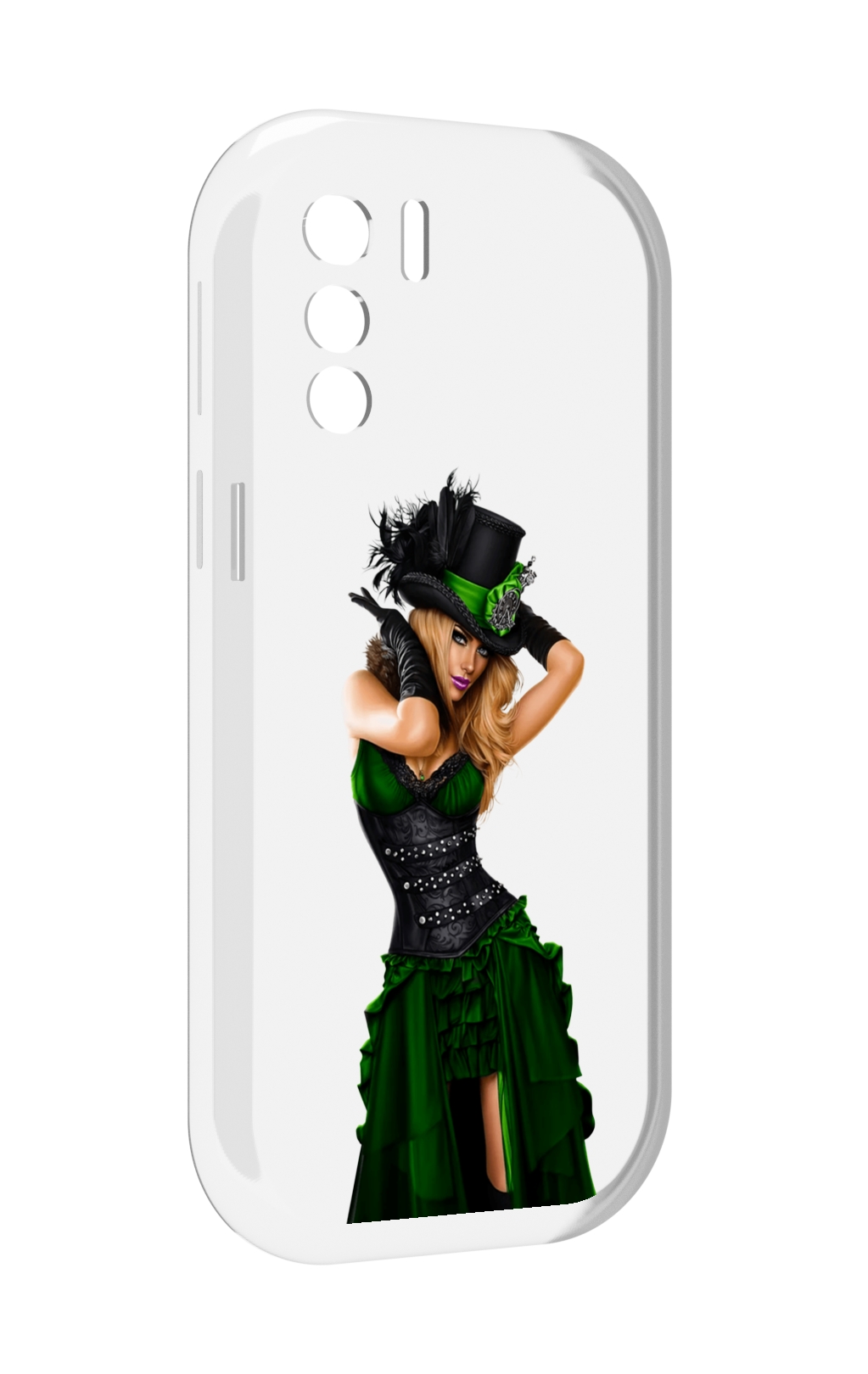 

Чехол MyPads девушка-в-модном-длинном-платье женский для UleFone Note 13P, Прозрачный, Tocco