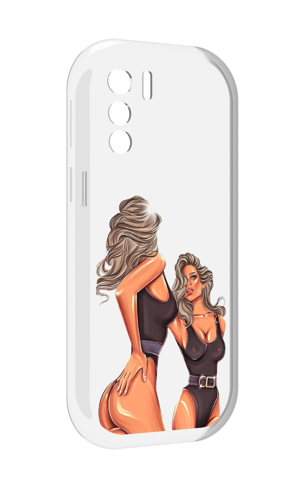 Чехол MyPads девушка-в-купальнике-черном женский для UleFone Note 13P