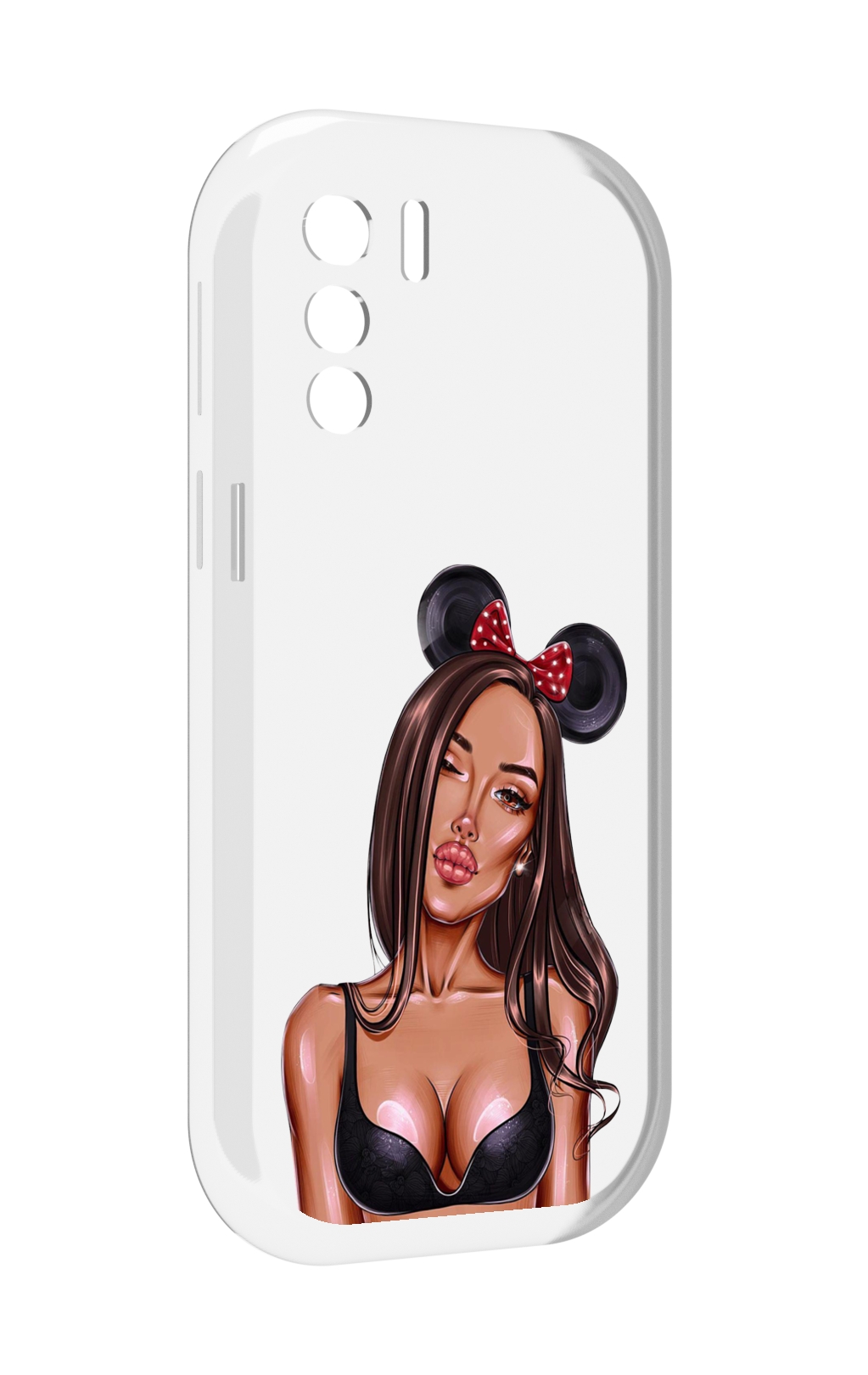 Чехол MyPads девушка-в-купальнике-с-ушками женский для UleFone Note 13P
