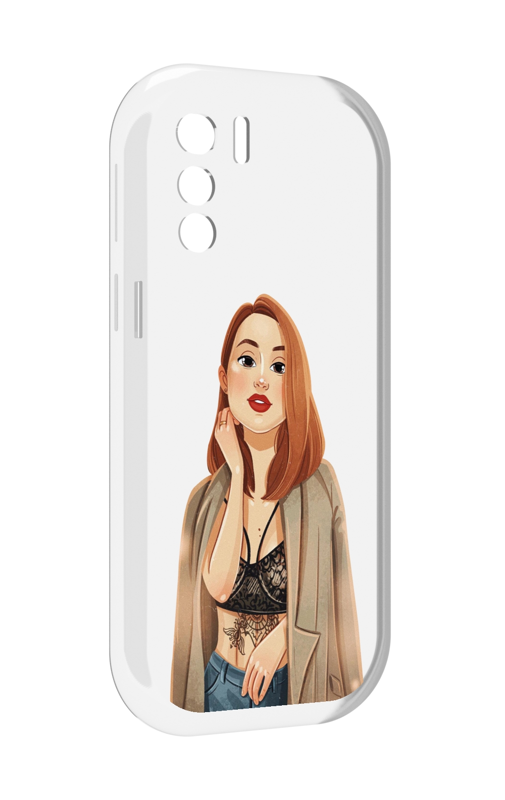 

Чехол MyPads девушка-в-кружевном-2 для UleFone Note 13P, Прозрачный, Tocco