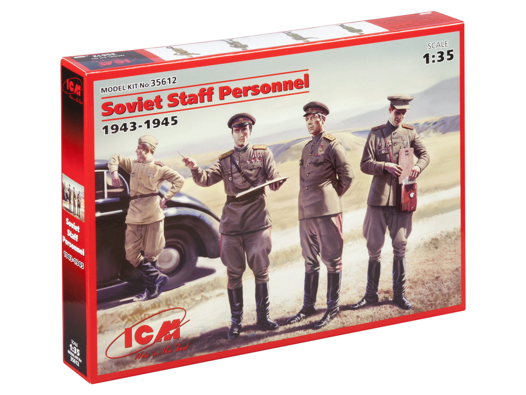 

Сборная модель ICM 1/35 Советский штабной персонал (1943-1945 г.г.) 35612