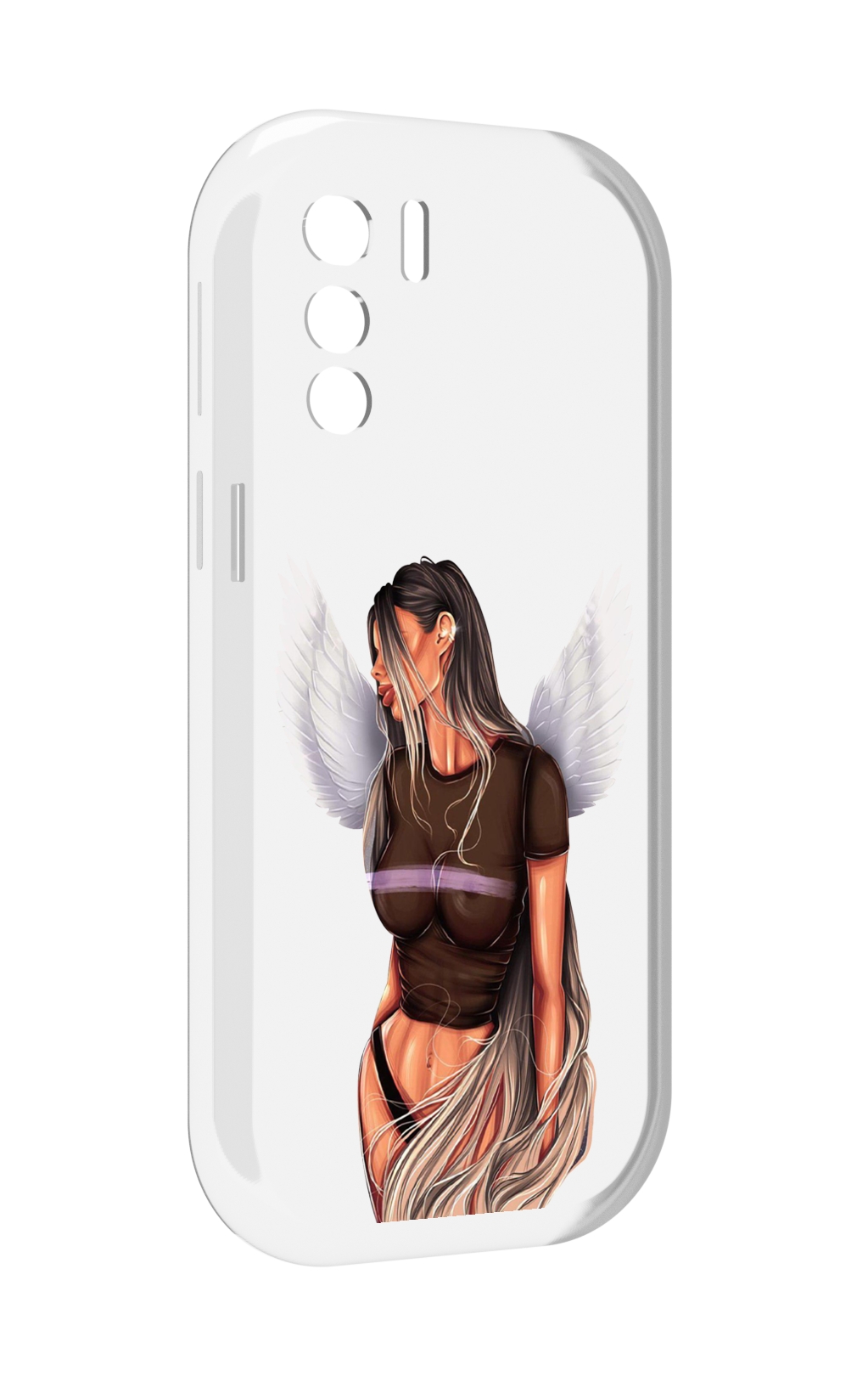 

Чехол MyPads девушка-ангел-с-крыльями женский для UleFone Note 13P, Прозрачный, Tocco