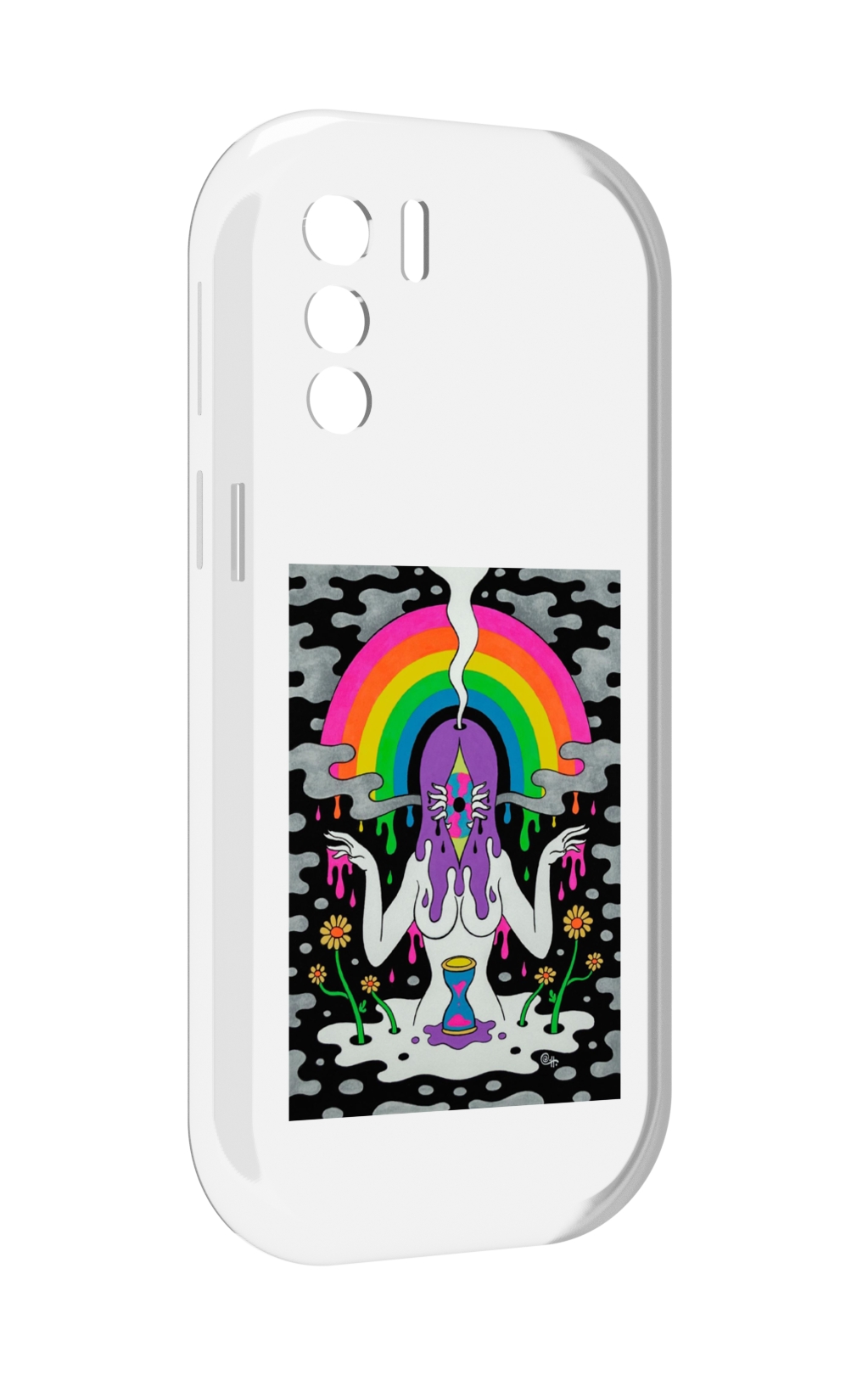

Чехол MyPads девушка с радугой абстракция женский для UleFone Note 13P, Прозрачный, Tocco