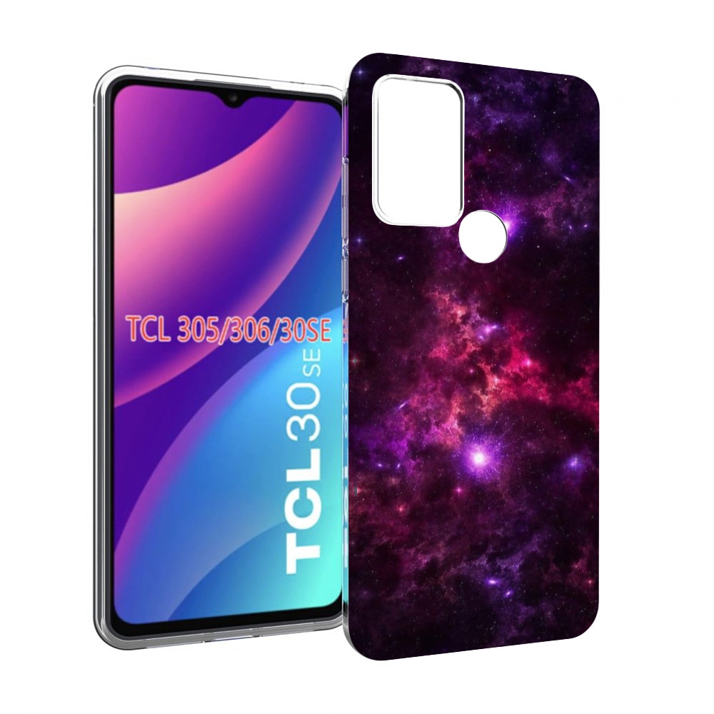 

Чехол MyPads фиолетовый-космос-с-облаками для TCL 30SE/305/306/30E, Tocco
