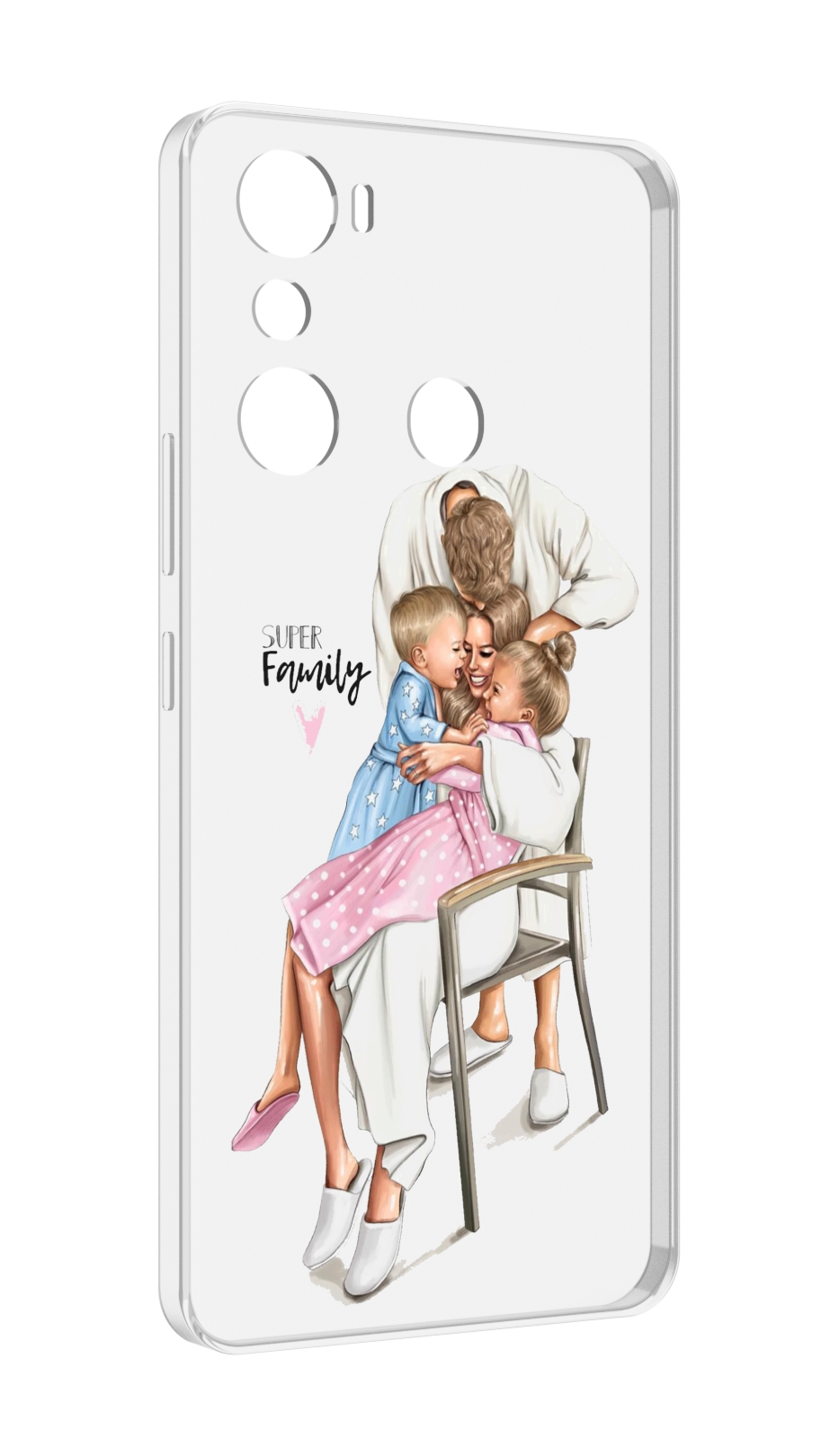 

Чехол MyPads Super-family для Infinix Hot 20i, Прозрачный, Tocco