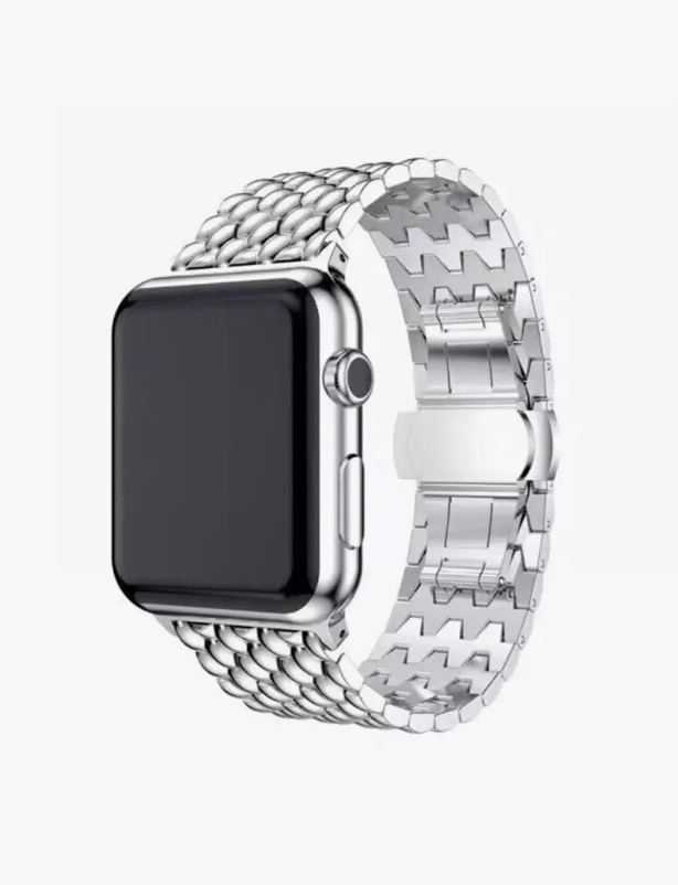 

Ремешок стальной Noname Classic Collection для Apple Watch 42/44 mm (Серебристый)