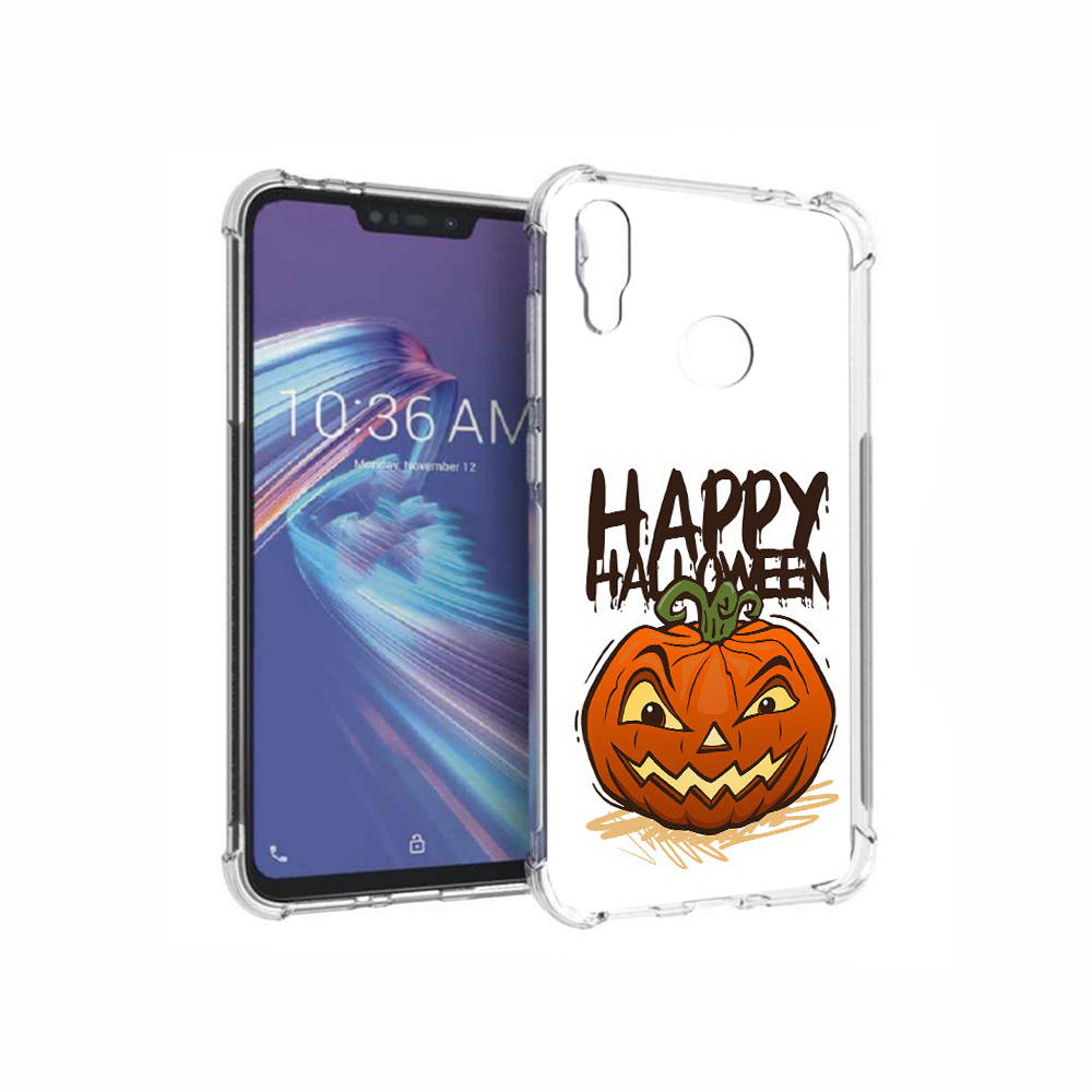 

Чехол MyPads Tocco для Asus ZenFone Max M2 (ZB633KL) Хэллоуин счастливый, Прозрачный, Tocco