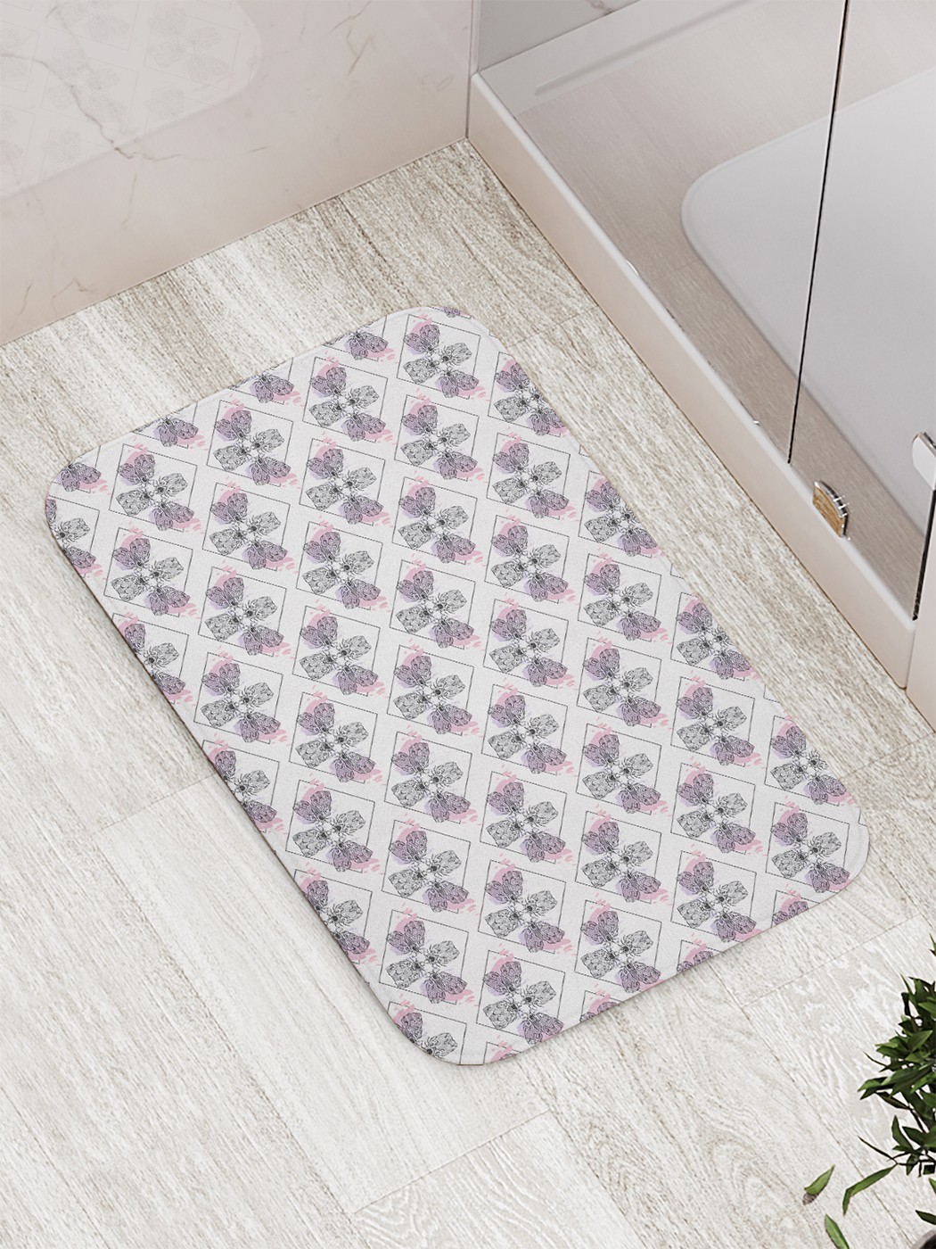 

Коврик противоскользящий для ванной, сауны, бассейна, 77х52 см bath_73636 JoyArty